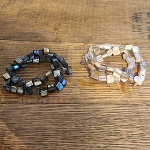 Four strechy bracelets